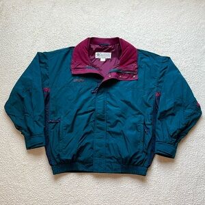 Vintage 90s Columbia Bugaboo Cut & Sew Shell Jacket